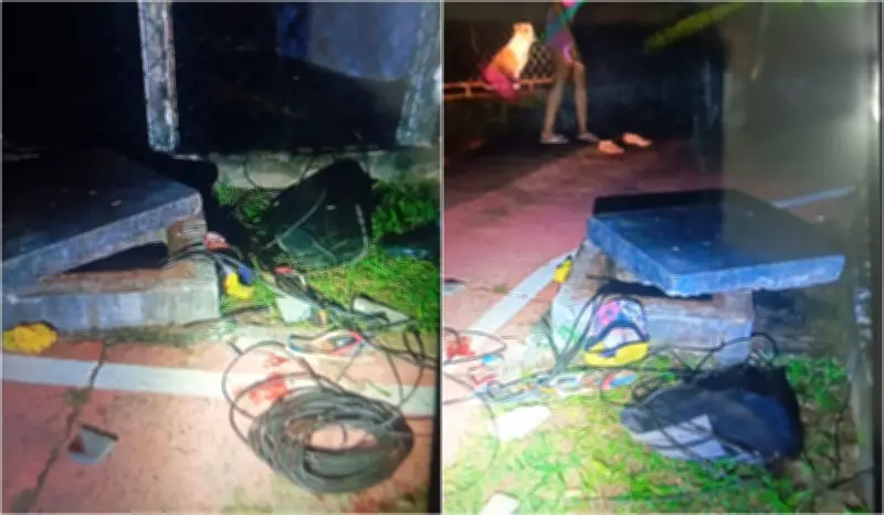 Homem furta fios de praça e ameaça caseiro com talhadeira em Presidente Prudente