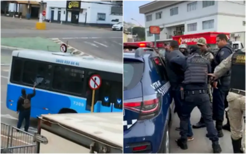 Homem é preso após danificar veículos com martelo em Varginha (MG)