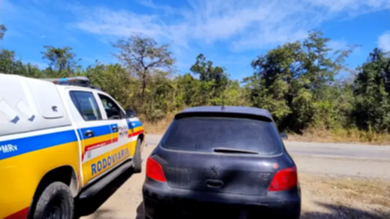 Homem preso com carro clonado e furtado na MG-423 em Nova Serrana