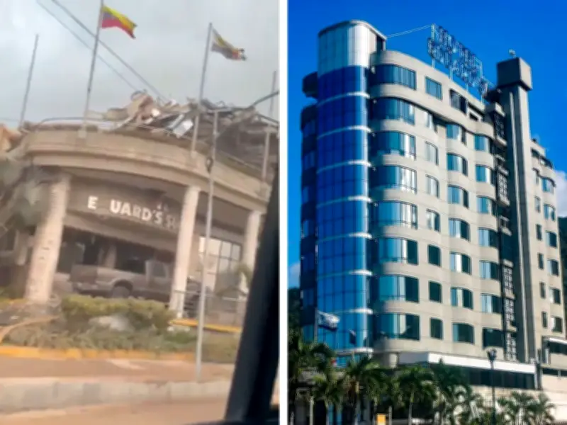 Hotel desaba após terremotos de 7,5 e 7,2 na Venezuela