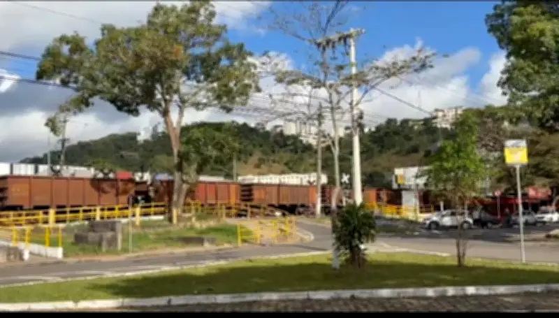 Idosa é atingida por trem em Juiz de Fora e causa congestionamento