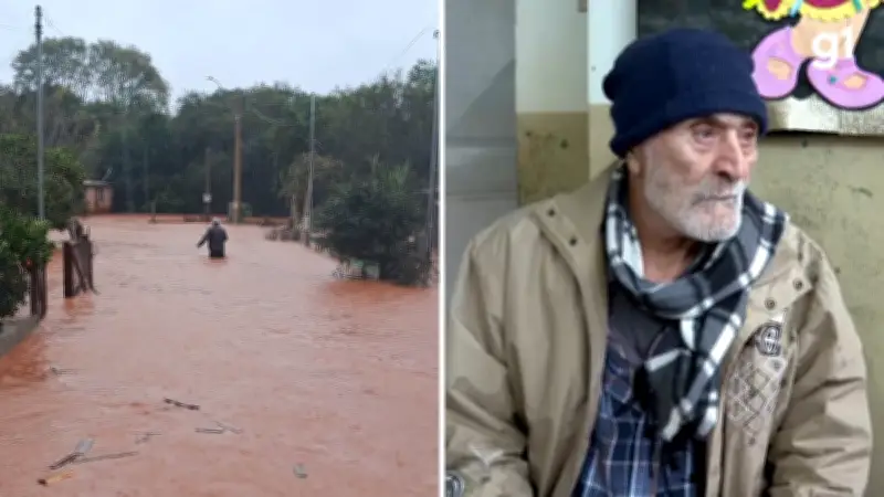Idoso de 106 anos é resgatado por vizinhos durante enchente no RS