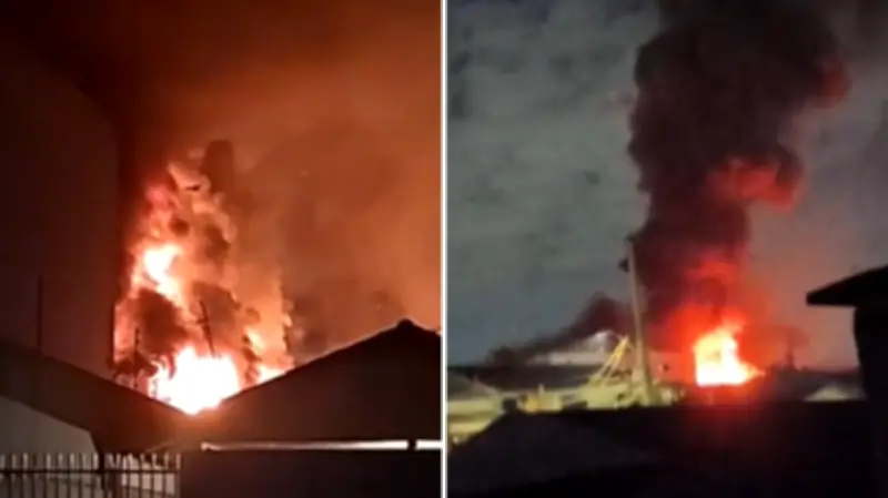 Incêndio atinge empresa agrícola e moradores são retirados em São José dos Pinhais