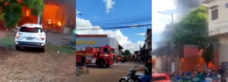 Incêndio destrói casas de madeira em vila no Pará; seis famílias ficaram desabrigadas