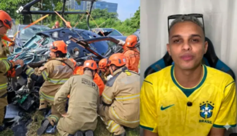 Influenciador Iae Breake escapa de acidente de helicóptero no Rio