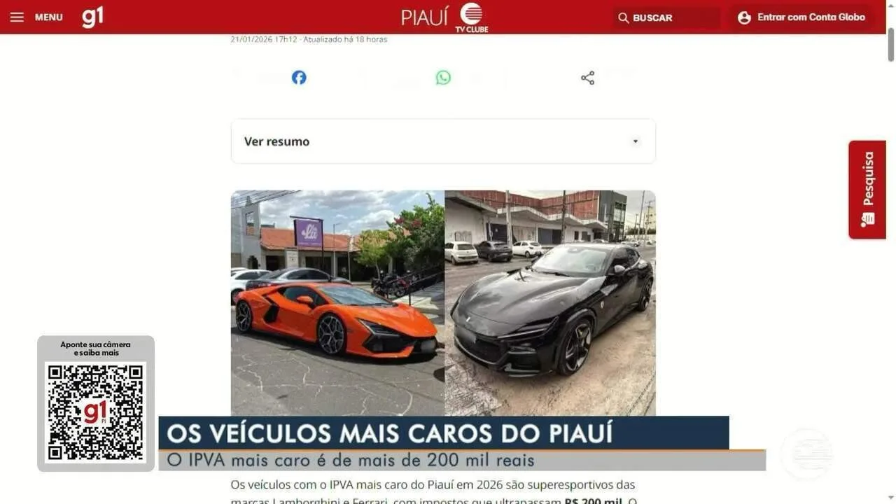 Prazo para IPVA 2026 com 10% de desconto no Piauí termina nesta sexta-feira