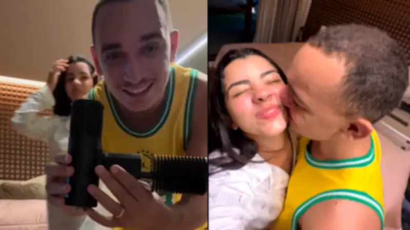 João Gomes ganha microfone de R$ 300 mil de Ary Mirelle no Dia dos Namorados