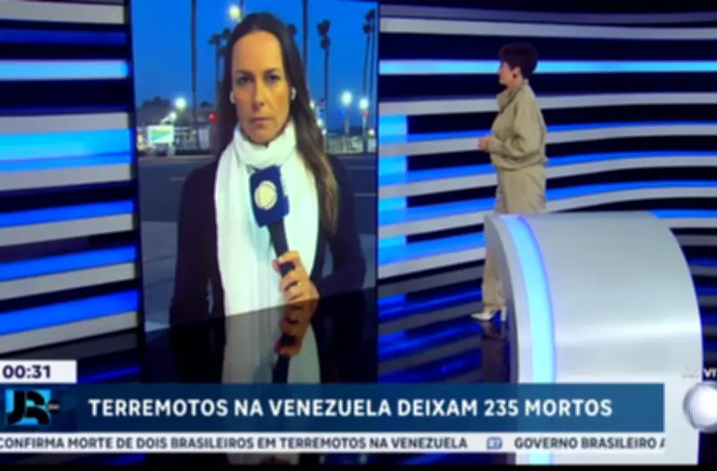 Jornal da Record supera SBT com cobertura de terremoto na Venezuela