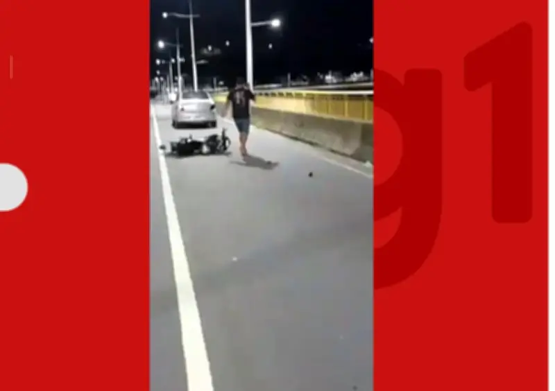 Jovem de 25 anos morre em acidente de moto na ponte Jorge Amado, em Ilhéus