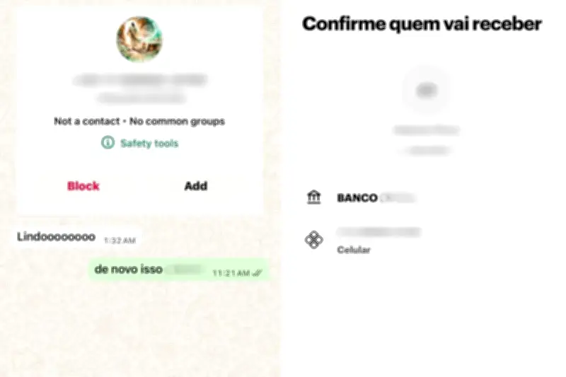 Jovem descobre stalking de ex-professor ao simular Pix de R$ 0,01