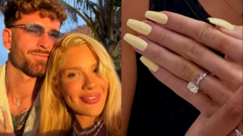 Karoline Lima exibe anel e reacende rumores de noivado com Léo Pereira