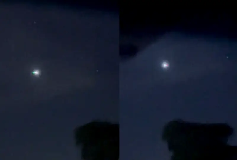 Luzes misteriosas no céu: casal grava OVNI na divisa SP-PR