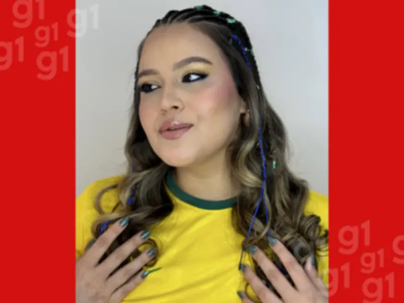 Maquiadora do Acre dá dicas de make para torcer pelo Brasil na Copa