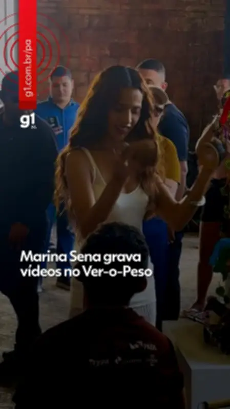 Marina Sena grava clipe no Ver-o-Peso em Belém