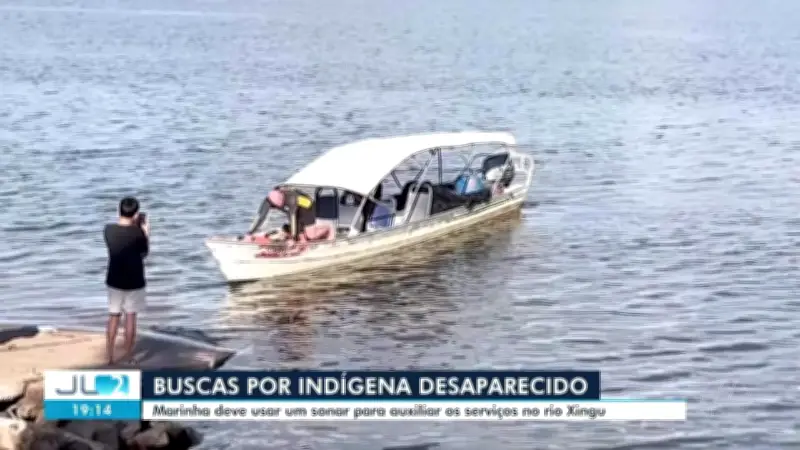 Marinha usa sonar para buscar indígena desaparecido no rio Xingu