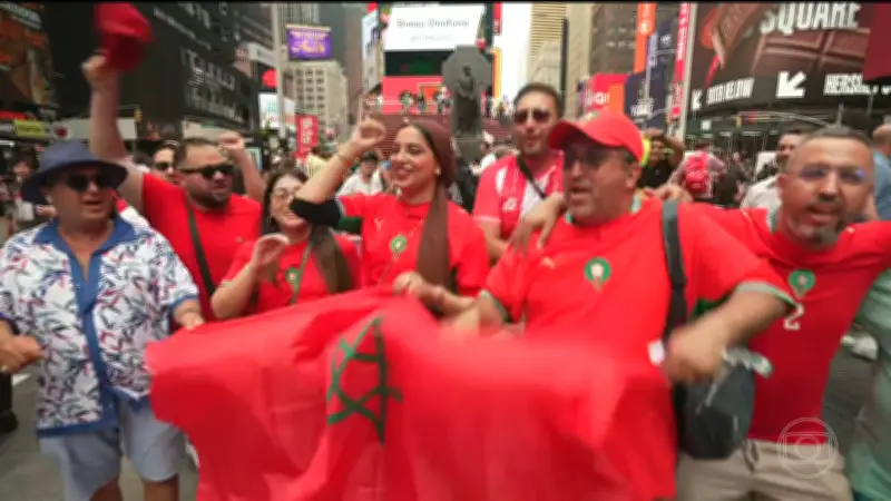 Marrocos com torcida numerosa e animada contra o Brasil na Copa