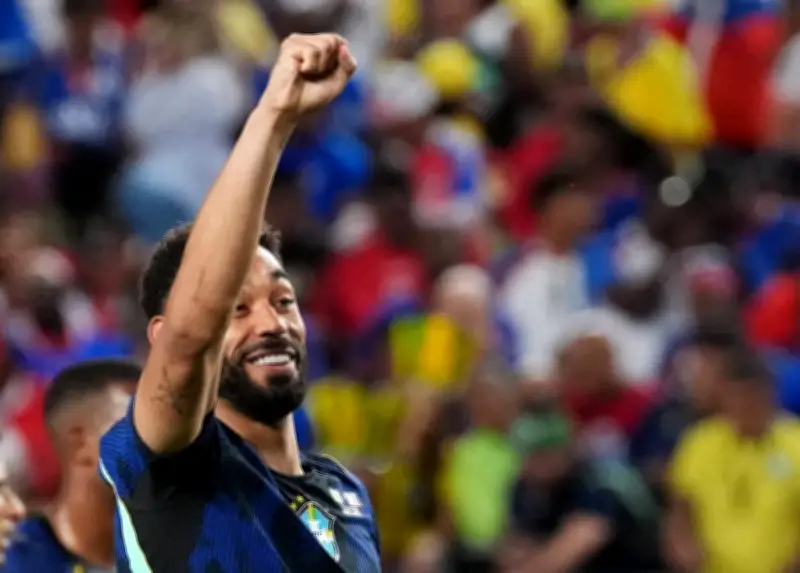 Matheus Cunha celebra camisa 9 e dois gols na Copa