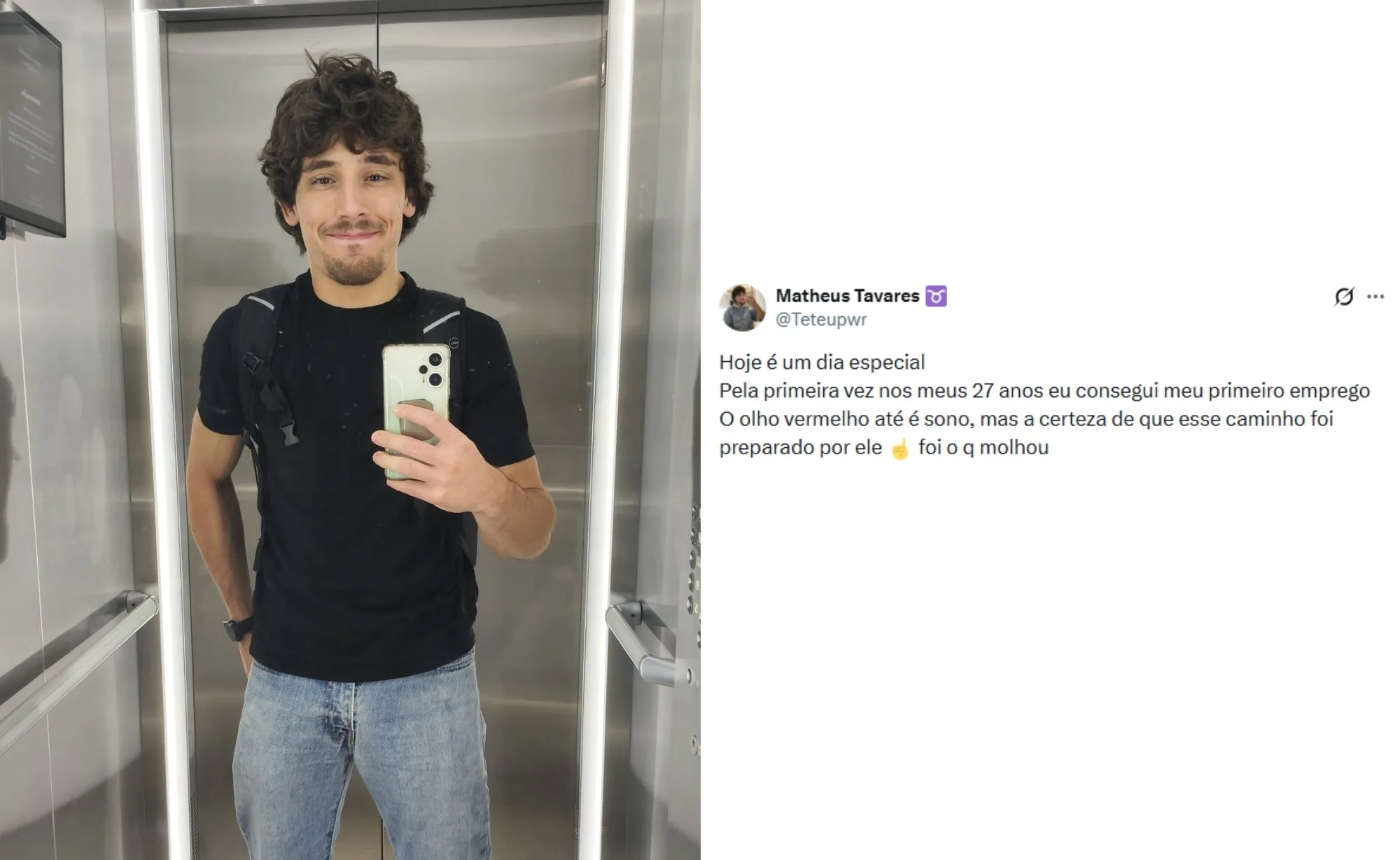 Jovem de 27 anos viraliza ao celebrar 'primeiro emprego' formal, mas já trabalhava há anos na informalidade