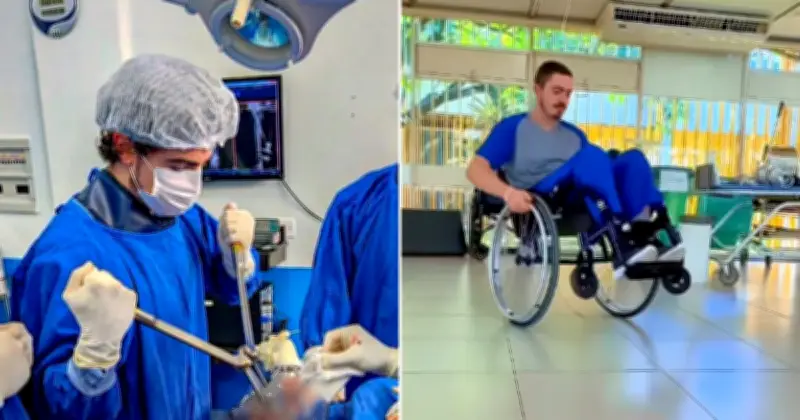 Médico perde movimento das pernas após raro cavernoma na medula espinhal