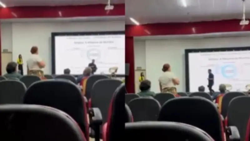 Mãe cobra pensão em evento e palestrante é preso em Teresina