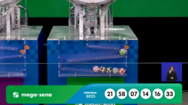 Mega-Sena 3025: números sorteados e prêmio de R$ 21,3 milhões