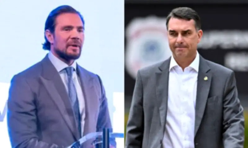 Mensagens mostram pressão de Flávio para banqueiro pagar R$ 61 mi a filme