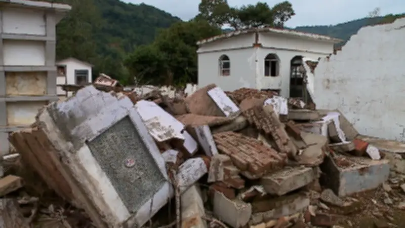 Moradora doa terreno para novo cemitério em Muçum após enchente