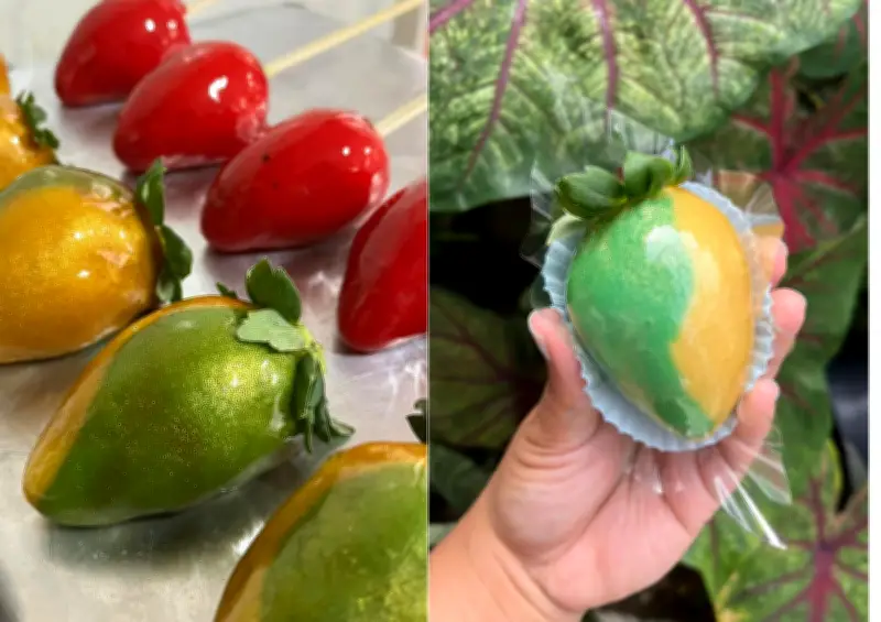 Morango do amor vira 'Morango do Hexa' em versão verde e amarela para a Copa