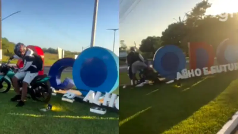 Motociclista bate em letreiro em Codó e é preso por adulteração