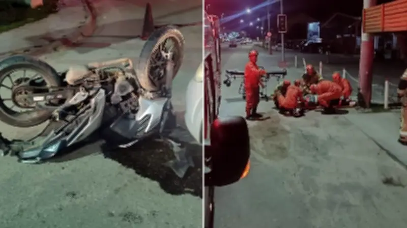Motociclista de 67 anos morre em acidente com dois ônibus na RJ-138 em Araruama