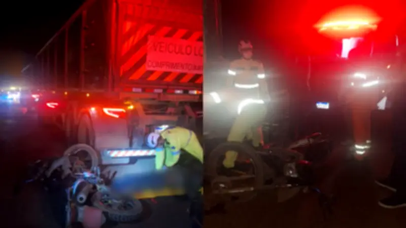 Motociclista embriagado bate em caminhão parado e fica ferido no PI