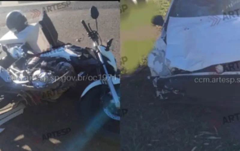Motociclista morre após colisão com carro em rodovia de Tupã