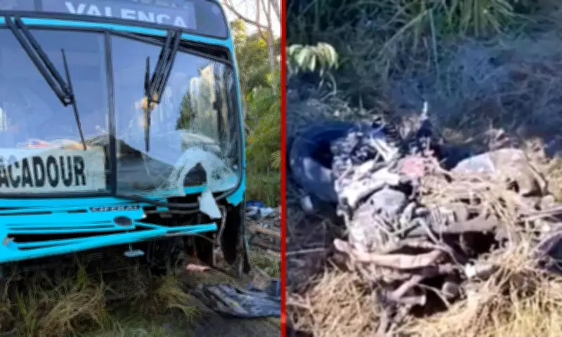 Motociclista morre em colisão frontal com ônibus na BA-887 em Valença