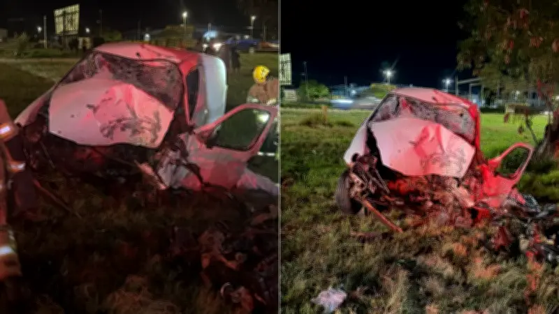 Motorista morre após carro capotar na BR-070, em Ceilândia, DF