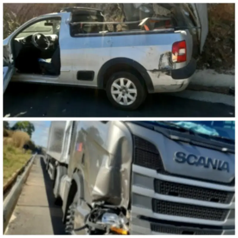 Motorista morre atropelado por caminhão na BR-135 em Bocaiuva