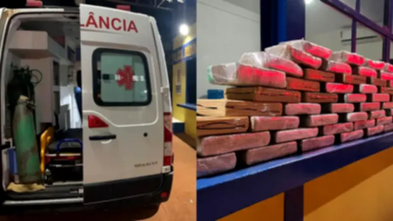 Motorista perde cargo após transportar cocaína em ambulância com bebê em RO