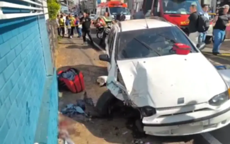 Motorista perde controle e atropela três mulheres em Franca, SP