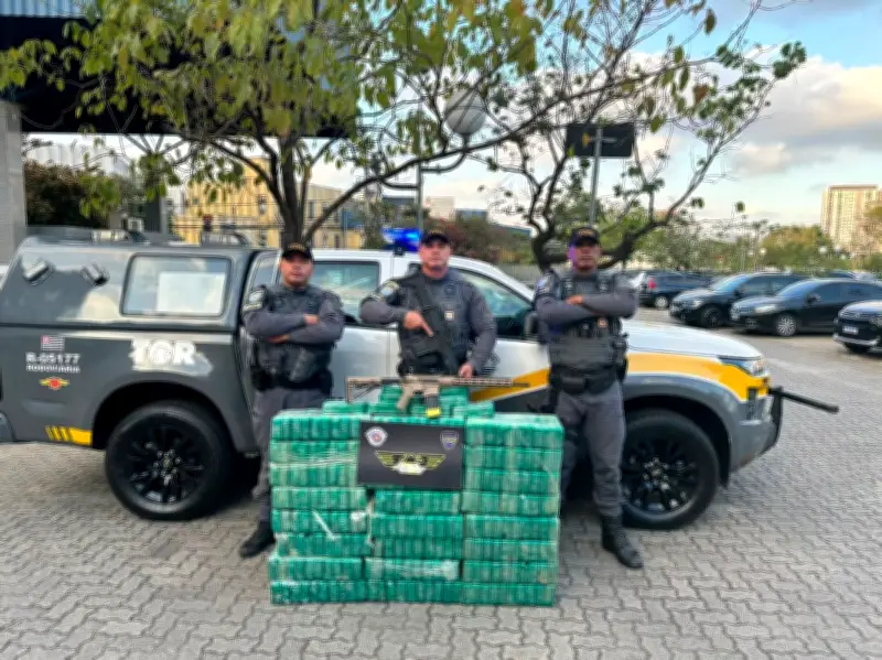 Motorista preso com 257 kg de cocaína e fuzil em São Roque