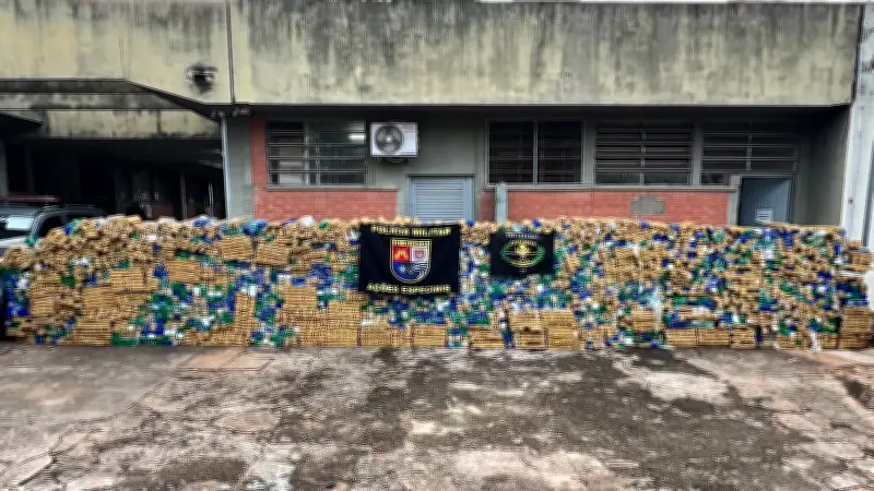 Motorista preso com 4,3 toneladas de maconha em Presidente Epitácio