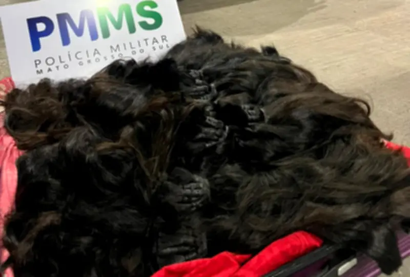 Mulher é flagrada com 38 kg de cabelo humano sem nota fiscal em MS