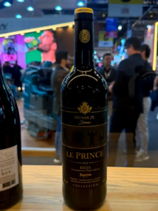 Neymar lança linha de vinhos premium Le Prince com rótulos de três países
