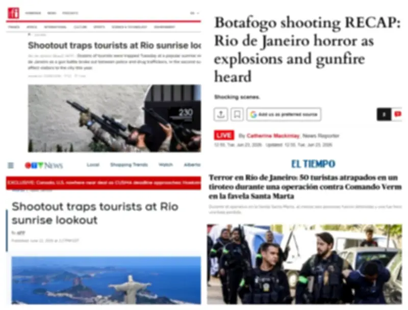 Operação policial no Rio repercute na imprensa internacional