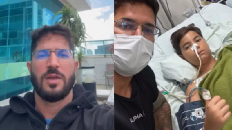 Pai de menino que perdeu perna em ataque de tubarão detalha recuperação