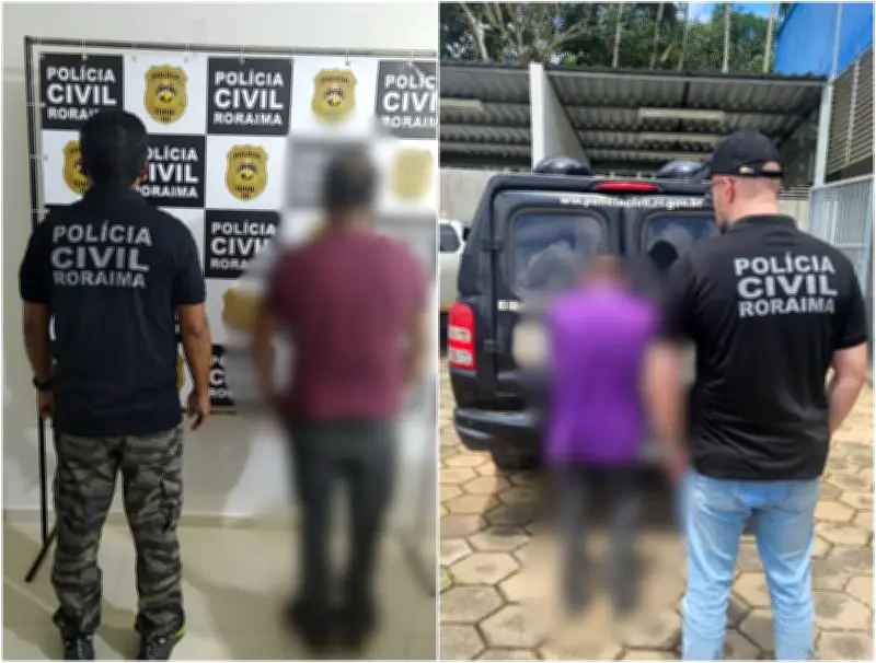 Pai e avô presos por estupro de vulnerável em comunidade indígena de Roraima