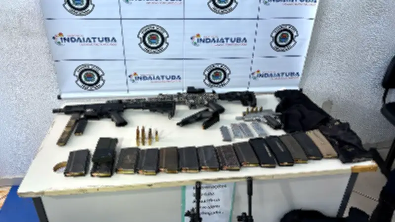 Perseguição em Indaiatuba: trio armado com fuzis é preso após troca de tiros