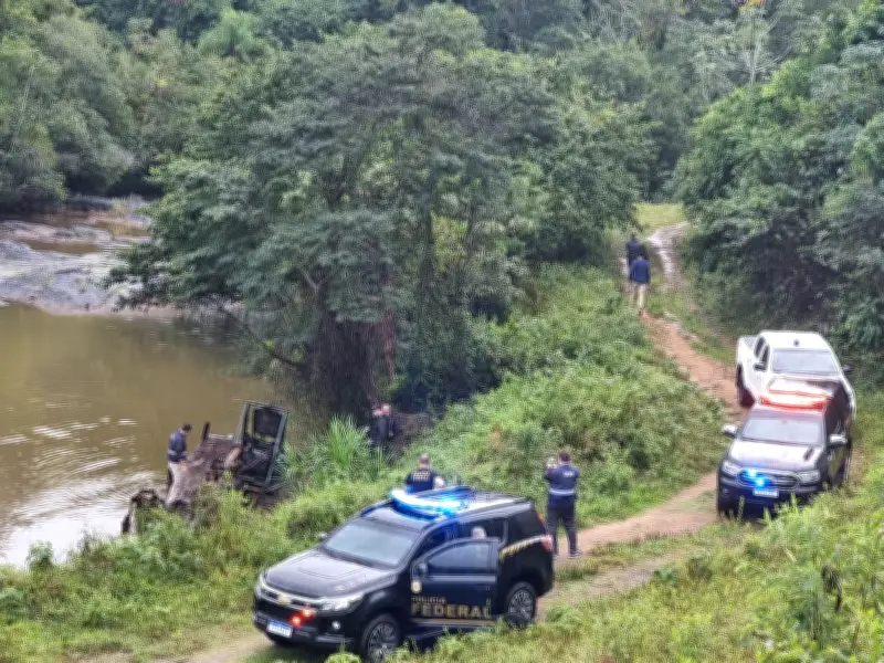 PF investiga extração ilegal de areia em Volta Redonda com operação