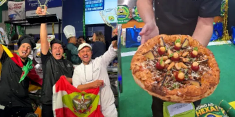 Pizza de pinhão de SC vence concurso nacional e é eleita a melhor do Brasil