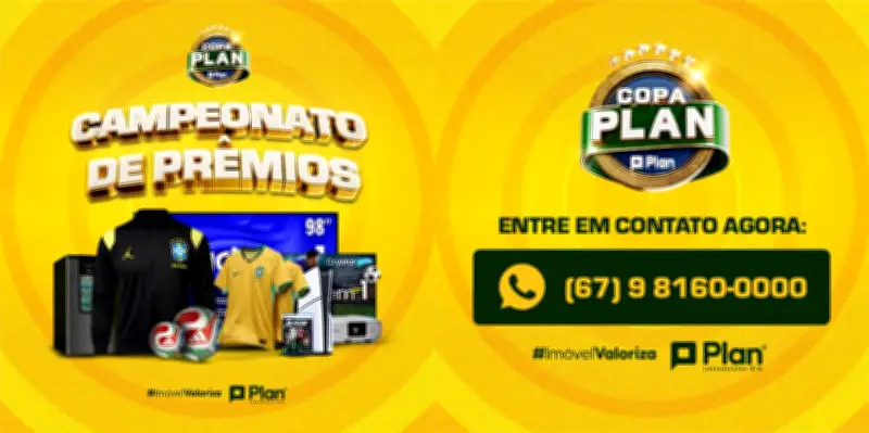 Plan Loteamentos: campanha com entrada zero e prêmios no Mundial