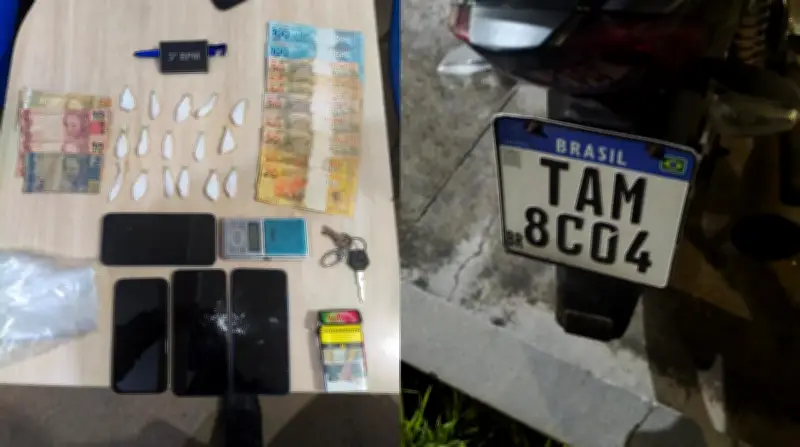 PM apreende drogas e dinheiro em Santarém