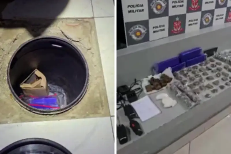 PM apreende drogas enterradas e prende casal em Serra Negra